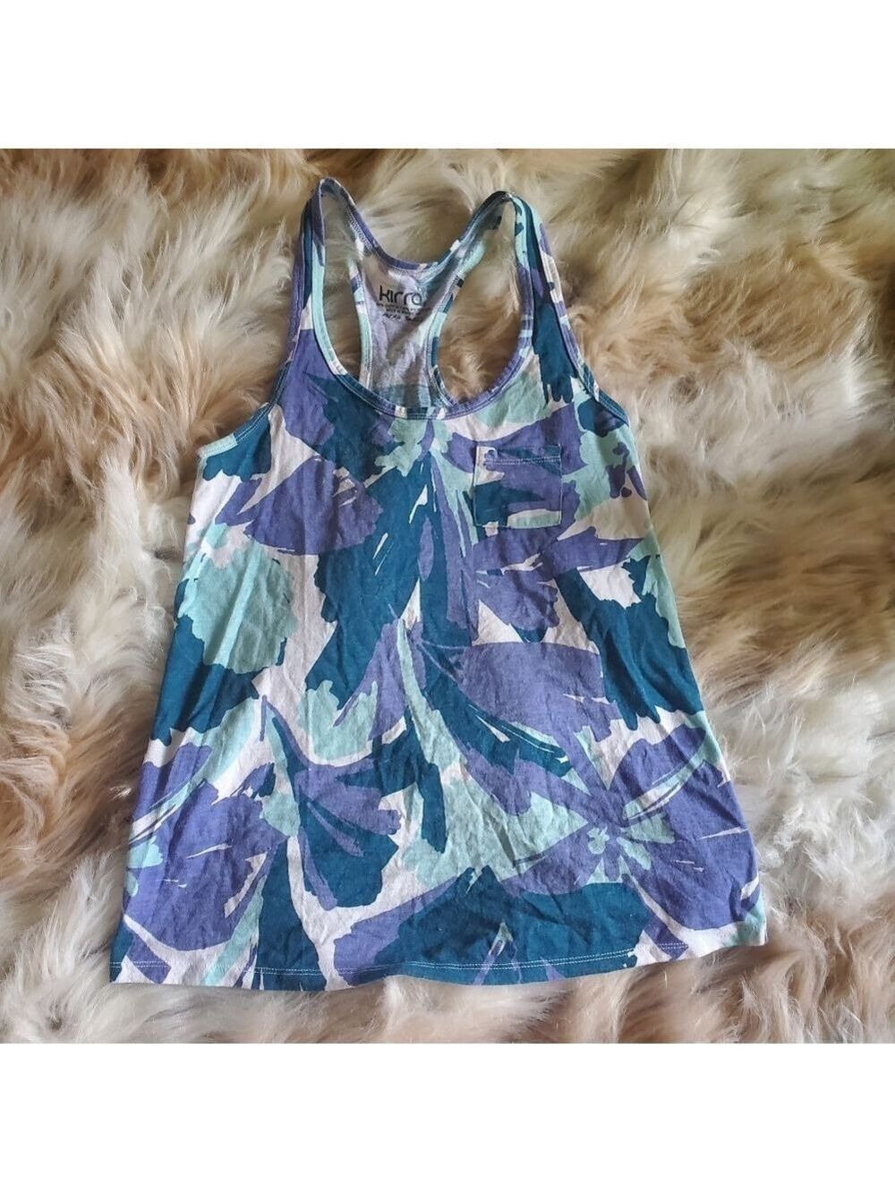 Kirra Floral Tank Blue